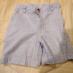 Bailey boys light blue and white shorts